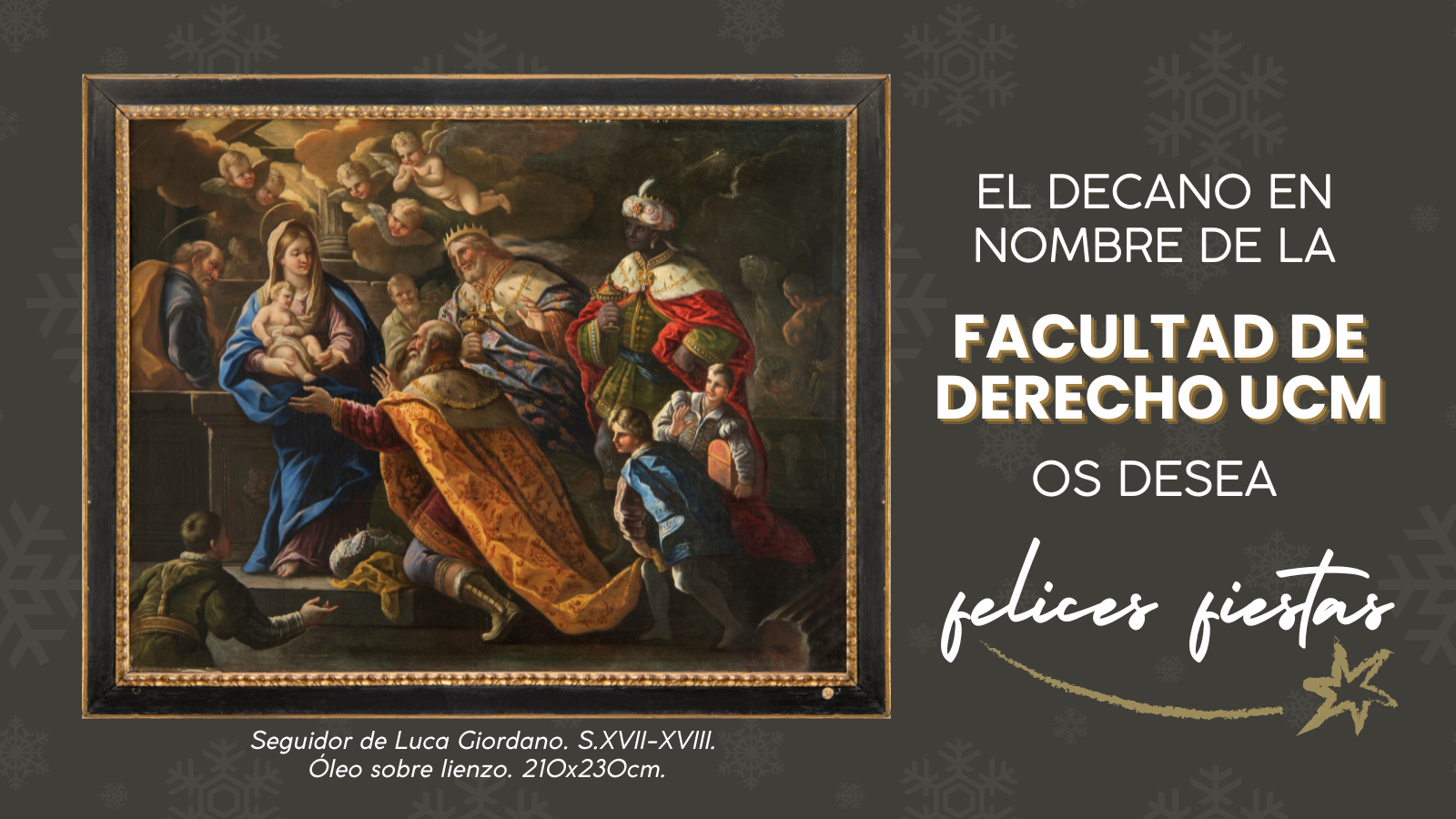 La Facultad de Derecho os desea ¡Muy Felices Fiestas!